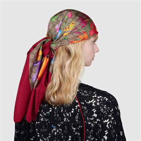 gucci head scarf silk